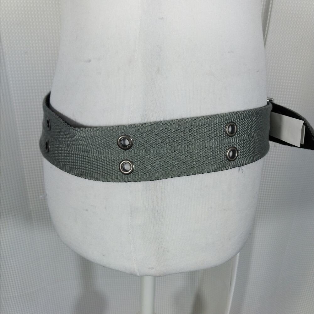 NWT! AEROPOSTALE! BLACK, GRAY REVERSIBLE RIVETED DETAIL MIDNIGHT BUCKLE BELT! M - Picture 12 of 16